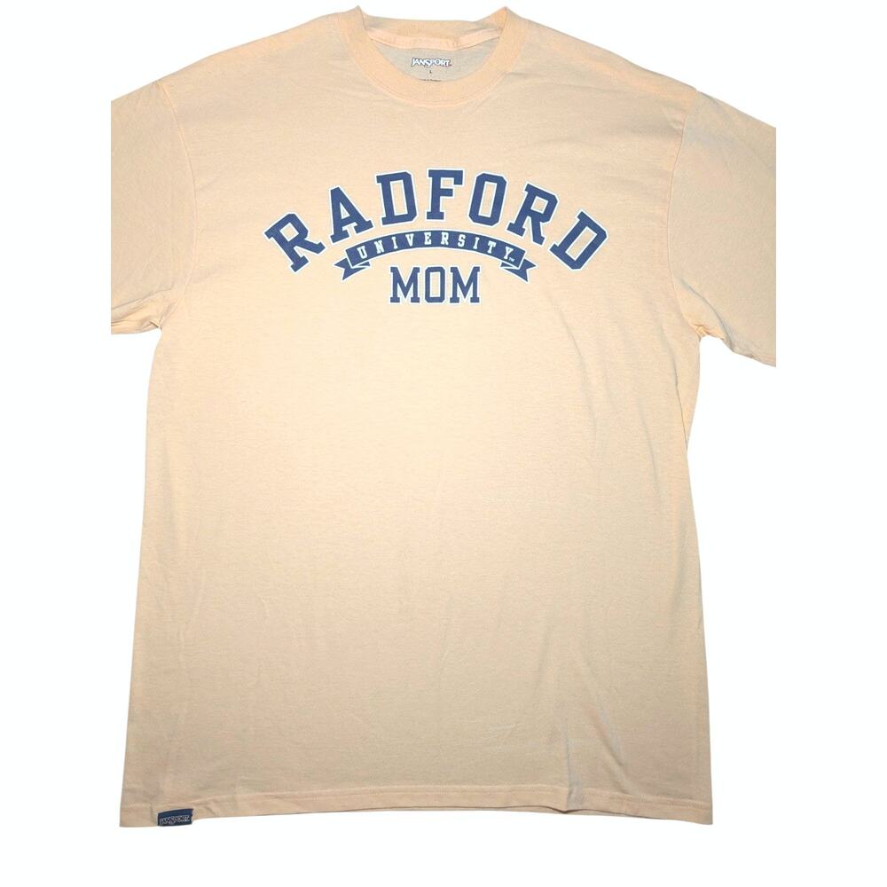 JanSport Radford University Mom Graphic T Shirt Coral unisex Size L Large - Picture 4 of 7